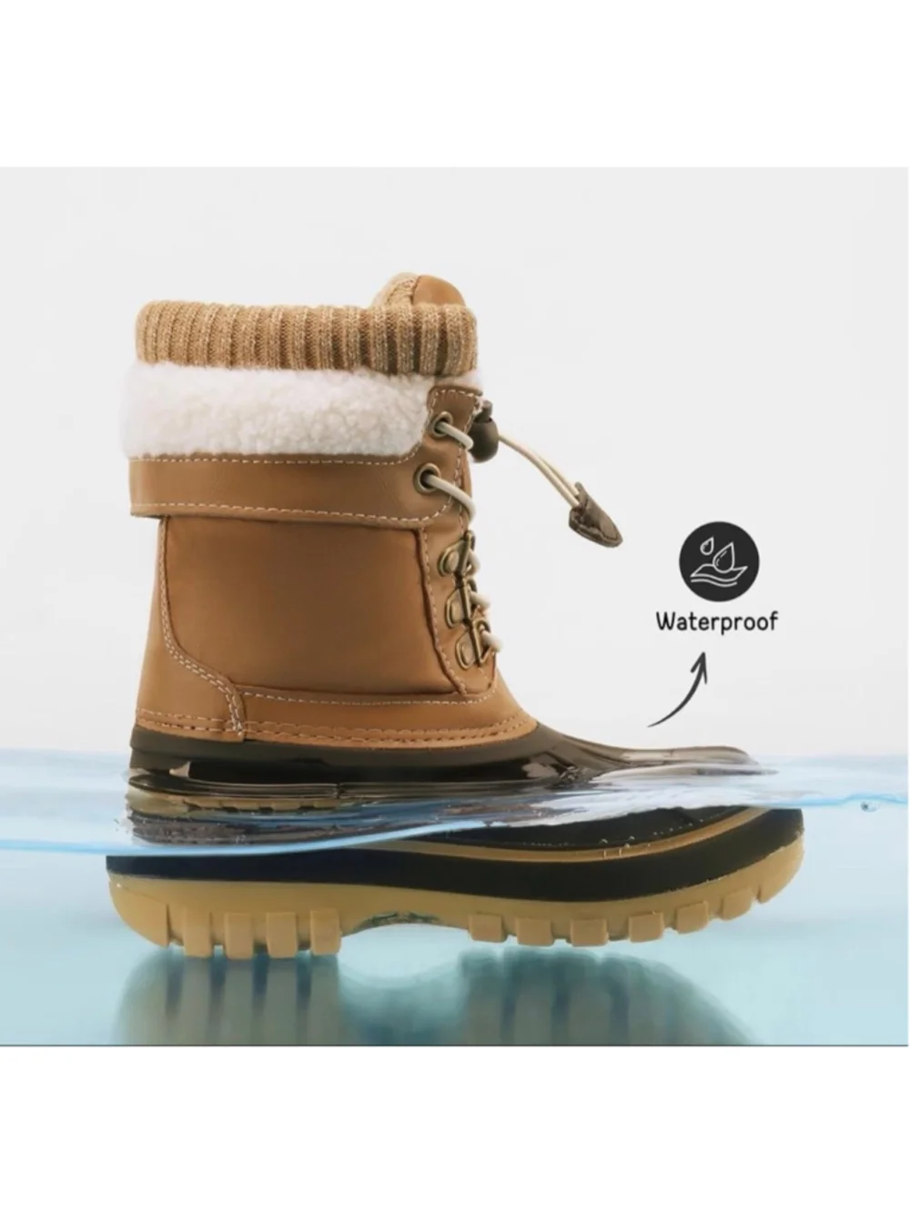 DREAM PAIRS Boys Girls Snow Boots Water-Resistant Outdoor Warm Cozy Anti-Slip 3